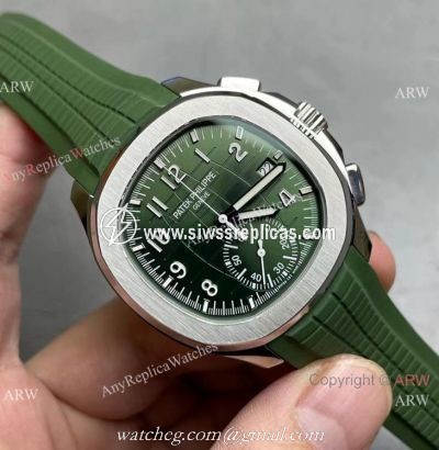 Grade AAA Copy Patek Philippe Aquanaut Chrono 42mm Watch 5968g Green Version
