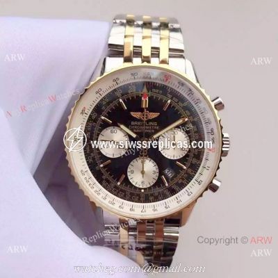 Best Replica Watches China Dealer JF Factory Breitling Navitimer 01 2-Tone Watch