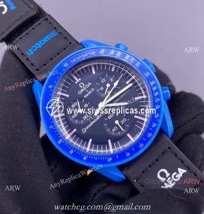 2022 New! Swatch x Omega Bioceramic Moonswatch Mission to Neptune watch Quartz