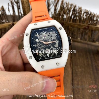 AAA Replica Richard Mille RM17-01 White Ceramic Watches Swiss Quality