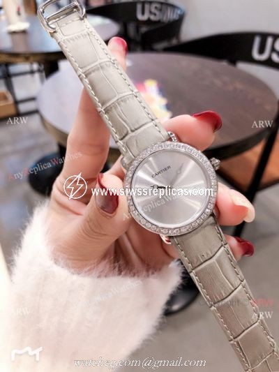 2019 New Cartier SS Diamond Watches Japan Quartz Best Replica