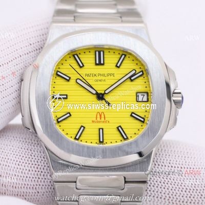 2022 New! Swiss Patek Philippe Nautilus  Mcdonalds Edition Watch Lemon Dial