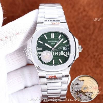Swiss Quality Patek Philippe Nautilus Olive Green Dial 40mm Watch with 8215
