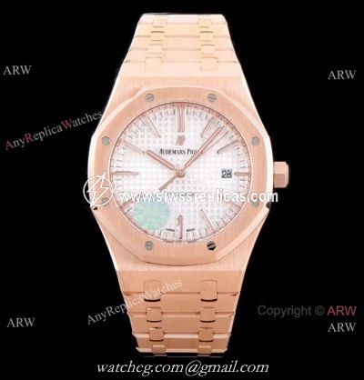 Grade 1A Replica Audemars Piguet Royal Oak JF v5 Version Rose Gold Watch 41mm