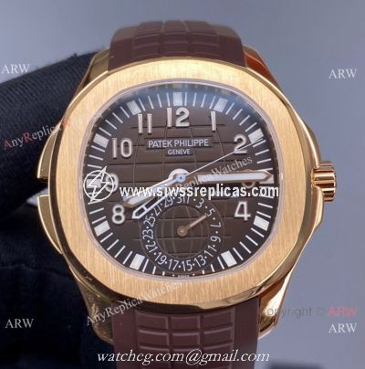 ZF Factory Patek Philippe Aquanaut 5164A Men Watch Rose Gold Chocolate Dial 40.8mm