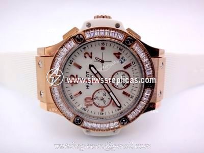Hublot Geneve Big Bang Replica Watches w Diamond Bezel 41mm For Sale