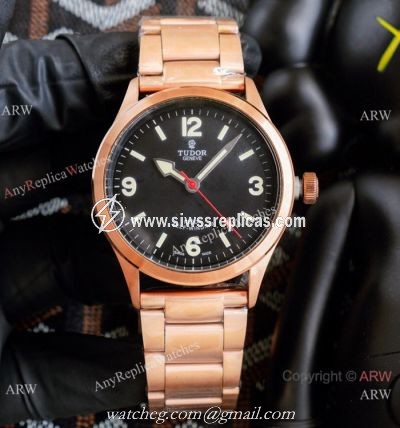 2021 New! Copy Tudor Rotor Self winding Rose Gold 42 Watch Vintage Tudor Wrist