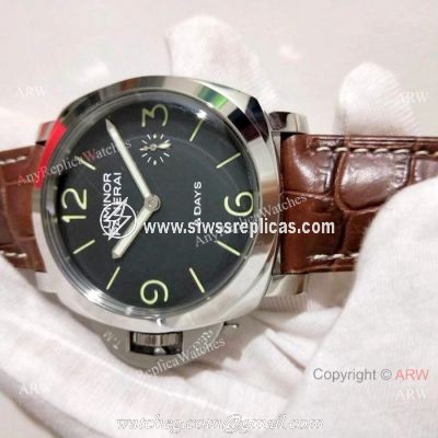 Copy Panerai PAM 368 Luminor 8 Days Black dial Watch Officine Panerai AAA watch
