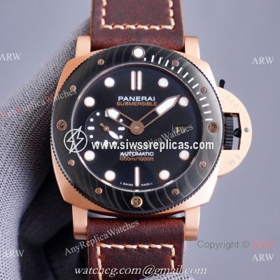 New Panerai Submersible Goldtech PAM1070 Rose Gold Watch 44mm