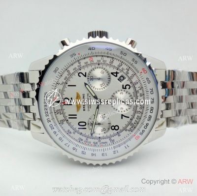 Breitling chronometer Navitimer Silver Dial Replica Watch 42mm or 46mm XL