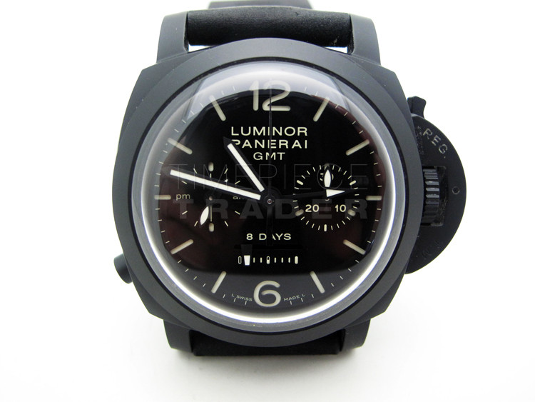 Panerai 1950 Monopulsante 8 days GMT PAM 317 Ceramic Hand Wind 8-DAY Panerai 1950 Monopulsante 8 days GMT PAM 317 Ceramic Hand Wind 8-DAY