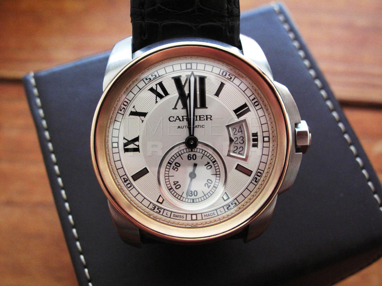 Cartier Calibre W7100039 Steel and 18k Rose Gold Automatic Self-Winding Cartier Calibre W7100039 Steel and 18k Rose Gold Automatic Self-Winding