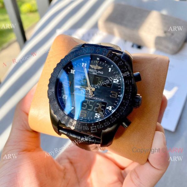 Copy Breitling Cockpit B50 Blue Rubber Strap Watches 46mm Copy Breitling Cockpit B50 Blue Rubber Strap Watches 46mm