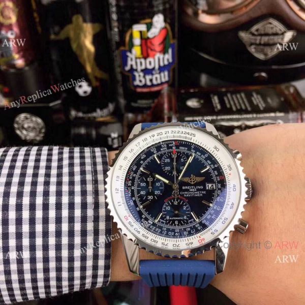 Copy Breitling Navitimer EDITION SPECIALE Watches Blue Rubber Strap Copy Breitling Navitimer EDITION SPECIALE Watches Blue Rubber Strap