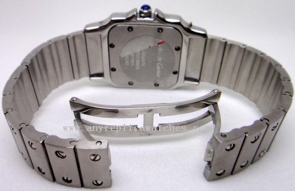 Stainless Steel Cartier Santos Mens Watch Quartz 29.5mm Stainless Steel Cartier Santos Mens Watch Quartz 29.5mm