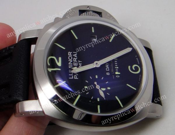 Panerai Luminor 8 Days GMT Genuine High-Quality Leather Band Watch Panerai Luminor 8 Days GMT Genuine High-Quality Leather Band Watch