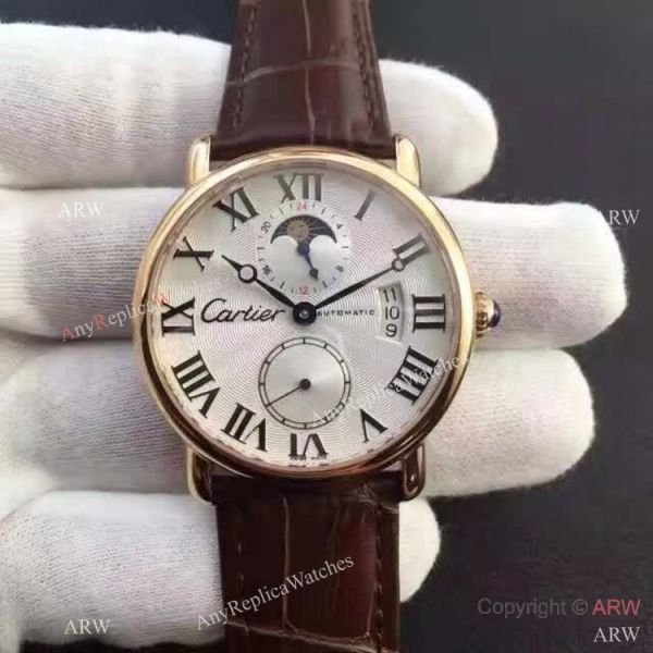 Copy Swiss Cartier Louis Moon Phase Watch Rose Gold Copy Swiss Cartier Louis Moon Phase Watch Rose Gold