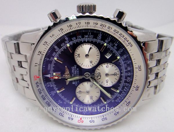 BREITLING CHRONOMETER NAVITIMER STAINLESS STEEL BLUE FACE BREITLING CHRONOMETER NAVITIMER STAINLESS STEEL BLUE FACE