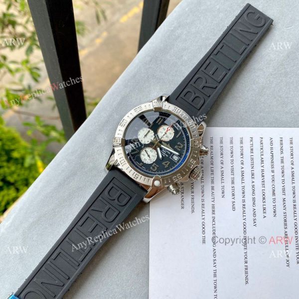 Best Copy Breitling Super Avenger II Watch White Dial Leather Band Best Copy Breitling Super Avenger II Watch White Dial Leather Band