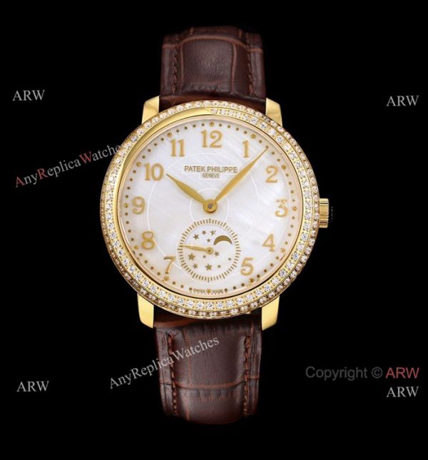 Swiss Copy Patek Philippe Complications Moonphase 4968R Watch Gold Case Swiss Copy Patek Philippe Complications Moonphase 4968R Watch Gold Case