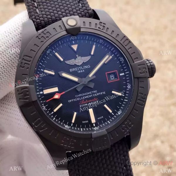 Swiss Breitling Super Avenger Watch 2824 Movement Solid Black Replica Swiss Breitling Super Avenger Watch 2824 Movement Solid Black Replica
