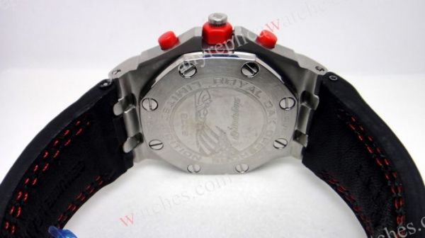 AUDEMARS PIGUET Royal Oak Chronograph Black Eye Red Face AUDEMARS PIGUET Royal Oak Chronograph Black Eye Red Face