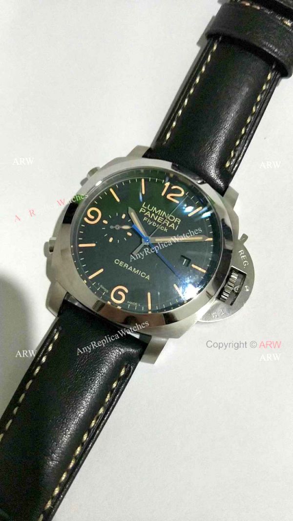 Panerai PAM 524 Luminor 1950 3 Days Flyback Black Dial Watch New Replica Panerai PAM 524 Luminor 1950 3 Days Flyback Black Dial Watch New Replica