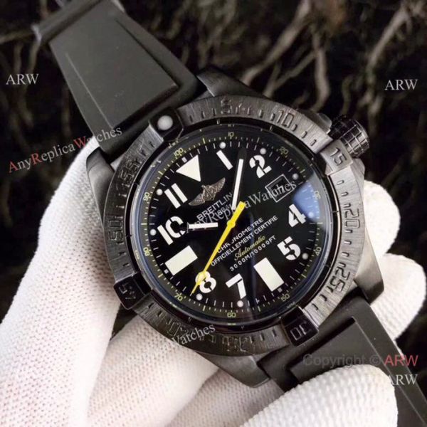 2019 Replica Breitling Avenger II Seawolf Watch Black Case Carbon Fiber dial 2019 Replica Breitling Avenger II Seawolf Watch Black Case Carbon Fiber dial
