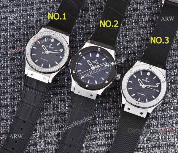 High Quality Hublot Classic Fusion 42mm Watches SS Black Gummy Band High Quality Hublot Classic Fusion 42mm Watches SS Black Gummy Band