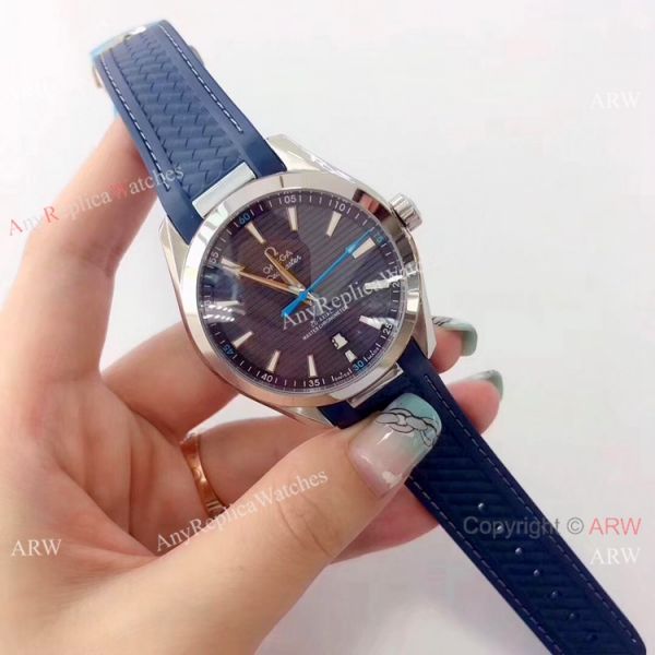 Buy Omega Seamaster Aqua Terra Copy Watch 150M Black Dial Rubber Strap Buy Omega Seamaster Aqua Terra Copy Watch 150M Black Dial Rubber Strap