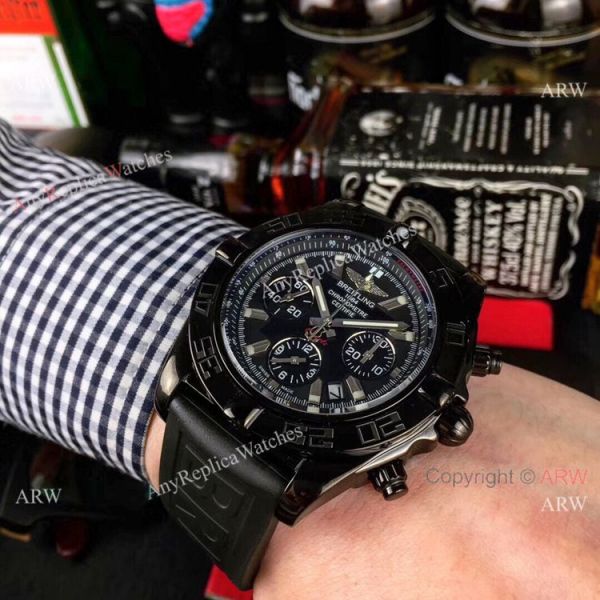 Solid Black Breitling Chronomat B01 Men Watch Replica Solid Black Breitling Chronomat B01 Men Watch Replica