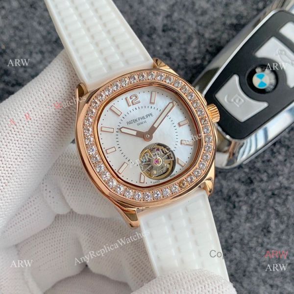 Replica Patek Philippe Tourbillon Women Watch Mother of Pearl Dial Rose Gold Replica Patek Philippe Tourbillon Women Watch Mother of Pearl Dial Rose Gold