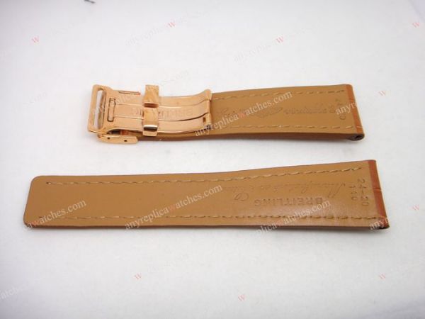 Replica Breitling Brown Real Leather Band with Silver Clasp 24-20 110 mm Replica Breitling Brown Real Leather Band with Silver Clasp 24-20 110 mm