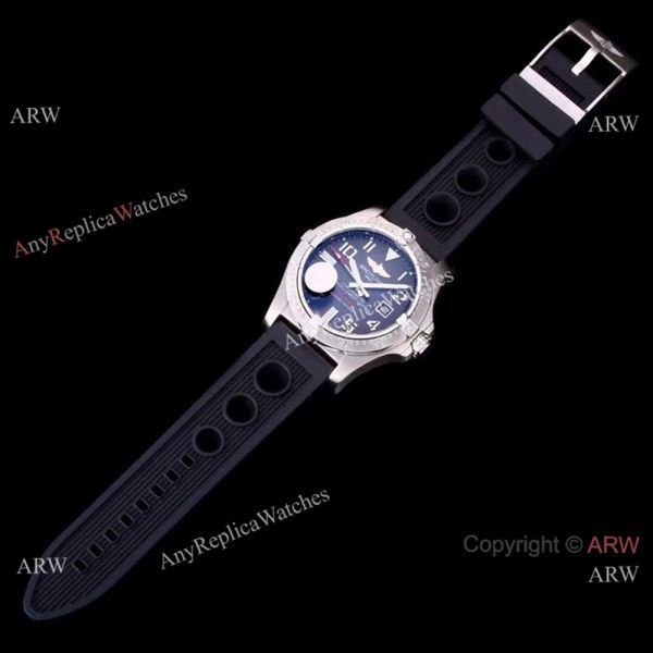 Breitling Avenger II Seawolf Black Dial Black Rubber Band Watch 44mm Breitling Avenger II Seawolf Black Dial Black Rubber Band Watch 44mm