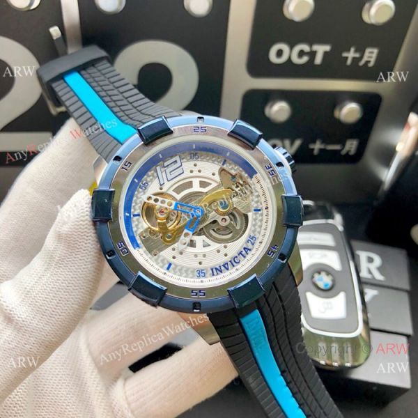 Replica Invicta S1 Rally Automatic Yellow Rubber Strap Men Watch Replica Invicta S1 Rally Automatic Yellow Rubber Strap Men Watch