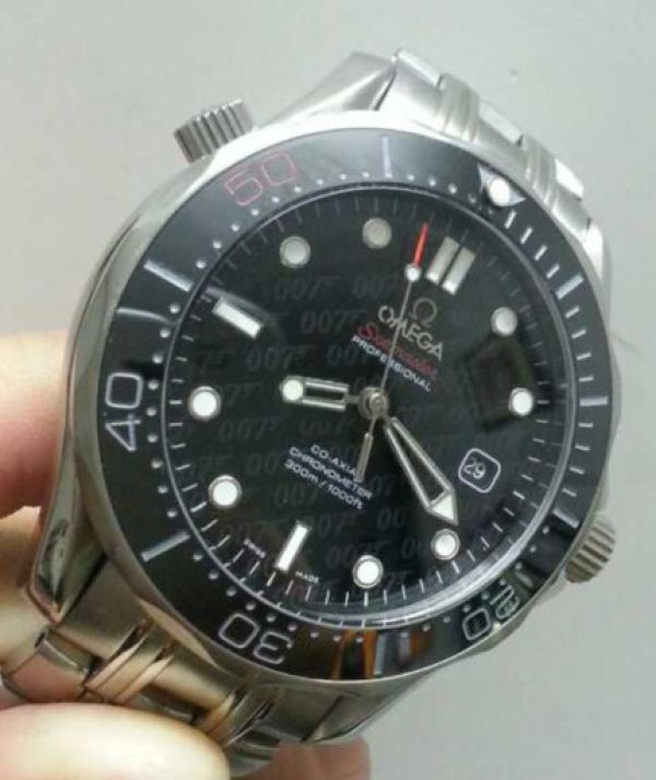 Omega Seamaster 300 Replica 007 50th Anniversary Watch Black Ceramic Bezel Omega Seamaster 300 Replica 007 50th Anniversary Watch Black Ceramic Bezel