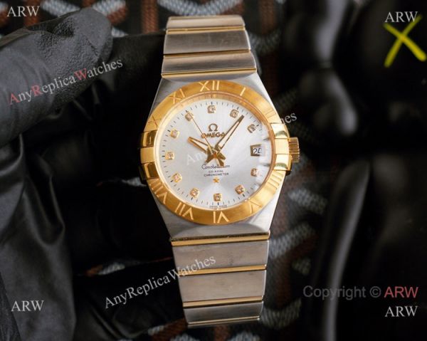 Copy Omega Constellation Double Eagle Gold Watch Quartz 36mm Copy Omega Constellation Double Eagle Gold Watch Quartz 36mm