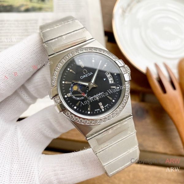 Copy Omega Constellation Moonphase Watch Stainless Steel 39mm Copy Omega Constellation Moonphase Watch Stainless Steel 39mm
