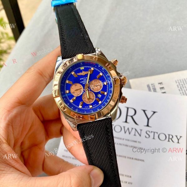 Wholesale Copy Breitling Chronomat B01 Watch Blue Face Wholesale Copy Breitling Chronomat B01 Watch Blue Face