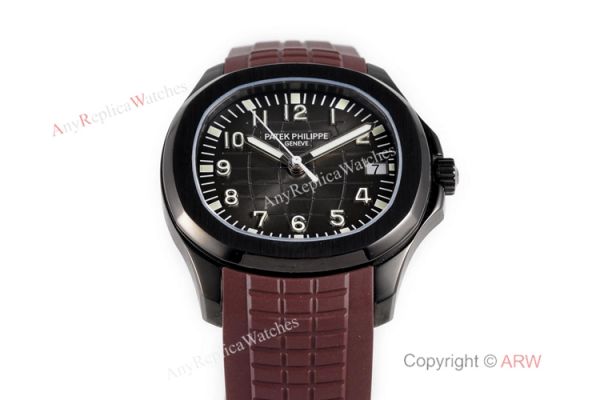 Swiss Grade Copy Patek Philippe Aquanaut Brown Rubber Strap Watch 40mm Swiss Grade Copy Patek Philippe Aquanaut Brown Rubber Strap Watch 40mm