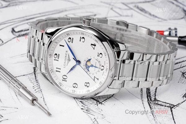 Swiss Copy Longines Master Collection Moonphase Watch Stainless Steel 40mm Swiss Copy Longines Master Collection Moonphase Watch Stainless Steel 40mm