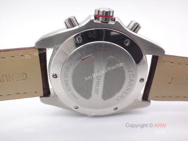 Tag Heuer Grand Carrera Calibre 17 RS3 Copy Watch Brown Face/Brown Leather Strap Tag Heuer Grand Carrera Calibre 17 RS3 Copy Watch Brown Face/Brown Leather Strap