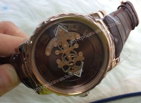 Ulysse Nardin Freak Rose Gold Chocolate Face Men replica Watch Ulysse Nardin Freak Rose Gold Chocolate Face Men replica Watch