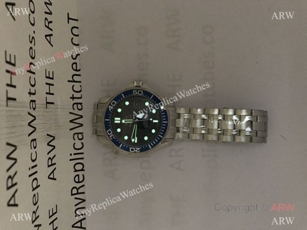 Omega Replica Watches James Bond Watch Blue Dial w/ Super Luminous Omega Replica Watches James Bond Watch Blue Dial w/ Super Luminous