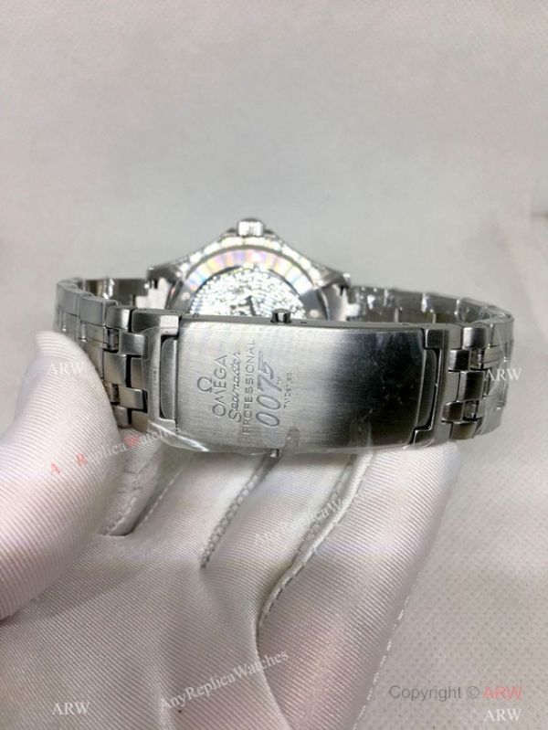 Seamaster Omega Replica Watches James Bond 007 Stainless Steel Blue Face Watch Seamaster Omega Replica Watches James Bond 007 Stainless Steel Blue Face Watch
