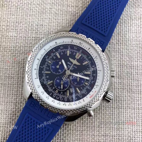Breitling 1884 Bentley Motors T SS Black Dial w Blue Sub-dial Watch Breitling 1884 Bentley Motors T SS Black Dial w Blue Sub-dial Watch
