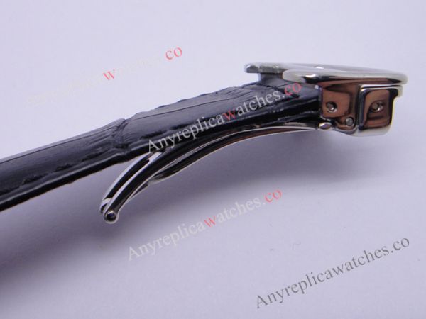 Cartier Calibre Divers Watch: SS White Dial Black Leather Replica Watch Cartier Calibre Divers Watch: SS White Dial Black Leather Replica Watch
