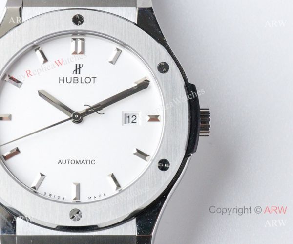 Swiss Replica Hublot Classic Fusion ETA 2892 Watch White Dial Swiss Replica Hublot Classic Fusion ETA 2892 Watch White Dial