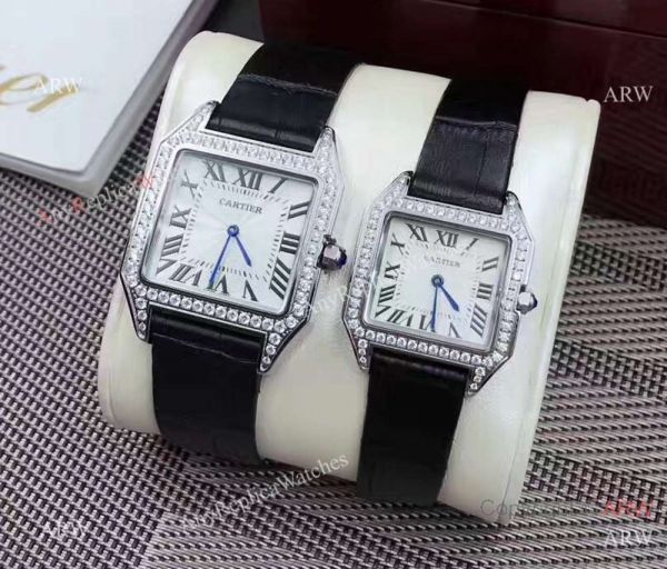 High Quality Cartier Santos Diamond Replica Watch Lover watch High Quality Cartier Santos Diamond Replica Watch Lover watch