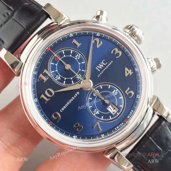 Swiss Grade Clone Da Vinci Chronorgaph 7750 Watch SS Blue Dial Swiss Grade Clone Da Vinci Chronorgaph 7750 Watch SS Blue Dial